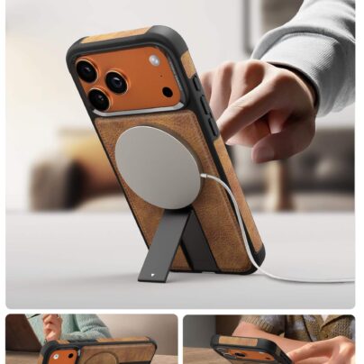 iPhone 17 Pro Max Premium Strong Armour Leather Cover