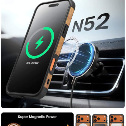 iPhone 17 Pro Max Premium Strong Armour Leather Cover