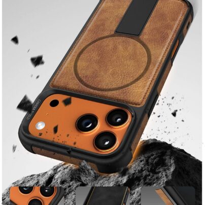 iPhone 17 Pro Max Premium Strong Armour Leather Cover