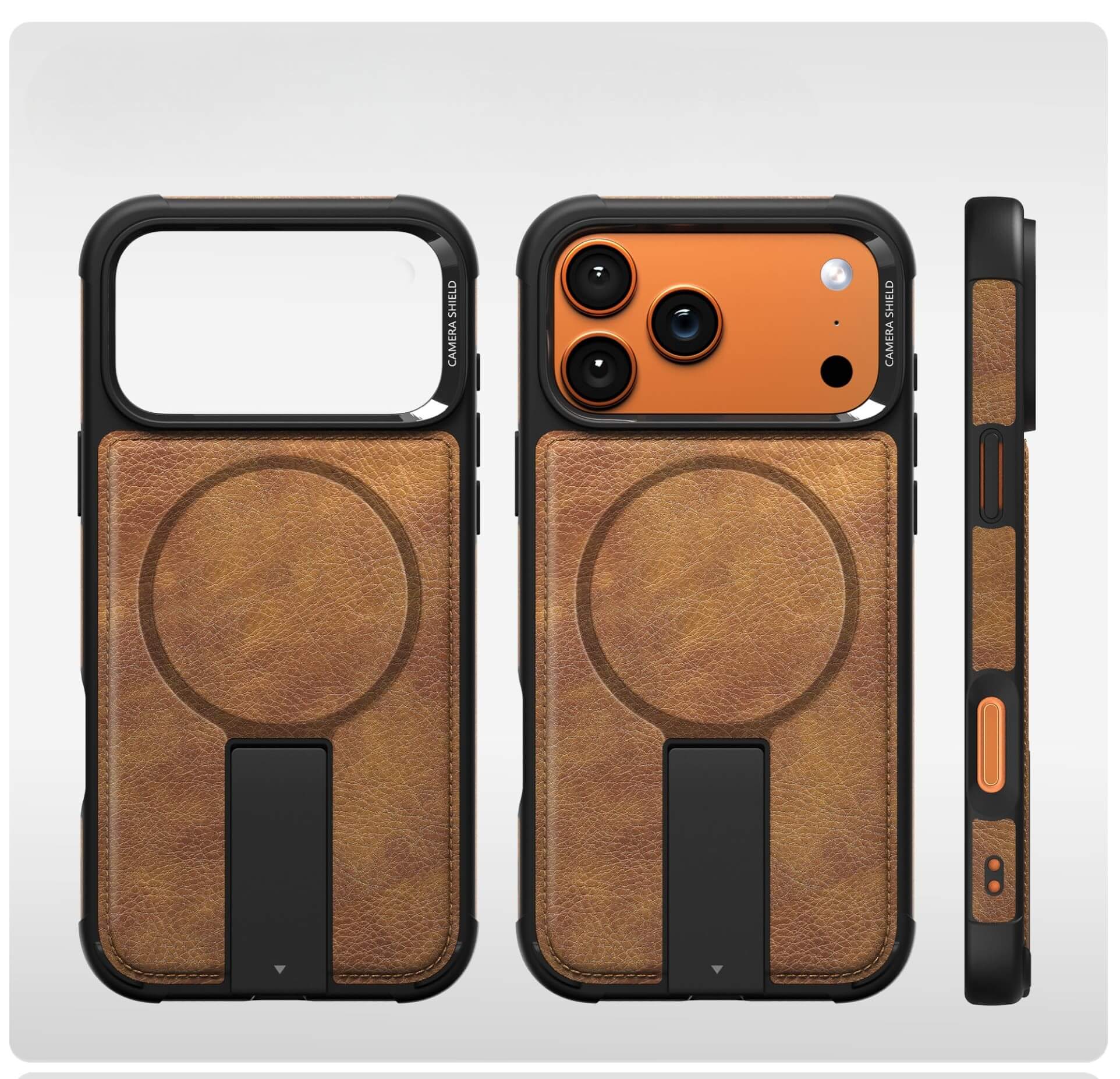 iPhone 17 Pro Max Premium Strong Armour Leather Cover