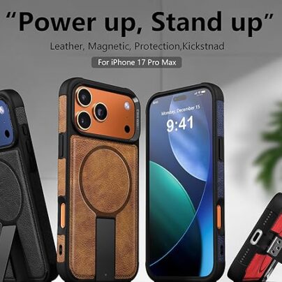 iPhone 17 Pro Max Premium Strong Armour Leather Cover